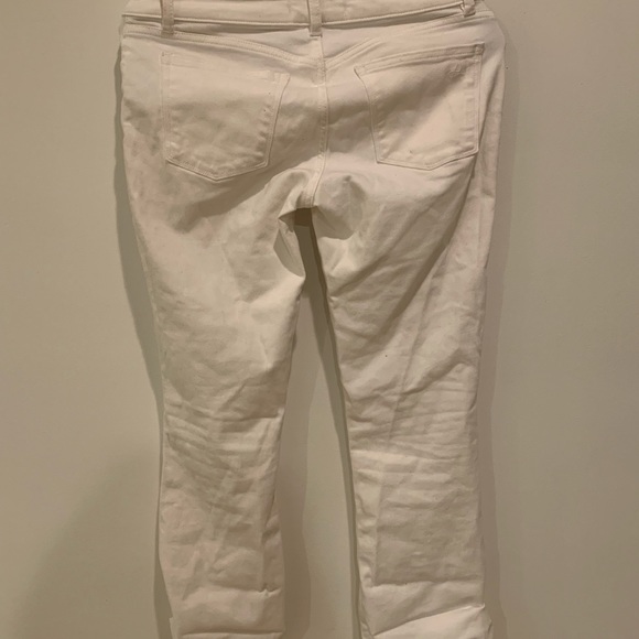 Dl1961 Lara instasculpt kick flare crop white jeans 26 - Picture 4 of 7